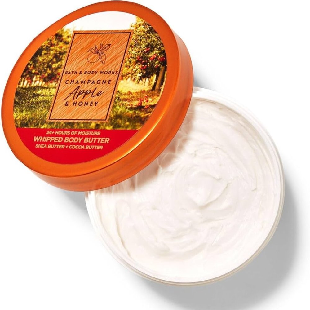 BATH & BODY WORKS CHAMPAGNE APPLE & HONEY WHIPPED BODY BUTTER MOISTURIZER LOTION